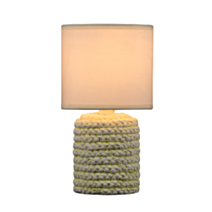 Lampe de table Sienna céramique naturel Ø12,7x25cm beige