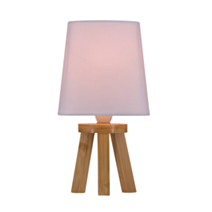 Lampe de table Elora céramique naturel Ø13x24cm blanc