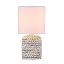 Lampe de table Sienna céramique Ø12,7x25cm naturel-white