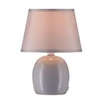 Lampe de table Nova céramique naturel Ø17x23,5cm gris
