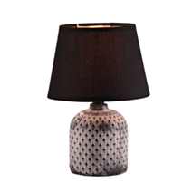 Lampe de table Mila Ø17x24,5cm céramique naturel noir