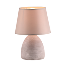 Lampe de table Neonis céramique naturel Ø17xH14cm gris