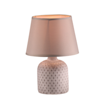 Lampe de table Mila Ø17x24,5cm céramique naturel beige