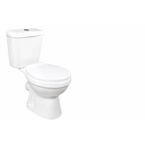 Cuvette WC à poser céramique avec double chasse et abattant