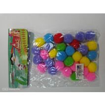 Set de 30 pompoms décoratifs - HOBBYWORLD