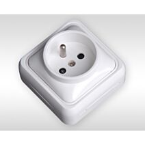 Prise murale FR 2P+T 10/16A 250V (pour luminaire)