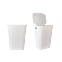 Coffre à linge 80L blanc