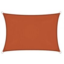 Voile d'ombrage rectangle terracotta 2x3m