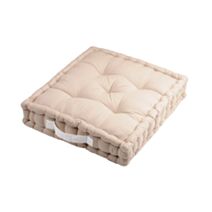 Coussin de sol Duo 45 x 45 x 10 cm beige - STOF