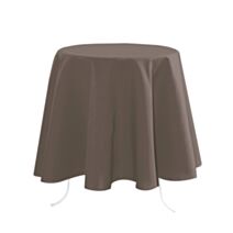 Nappe ronde D180 cm Nelson taupe - STOF