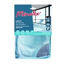 Lavette microfibre vitres coin grattant 36 x 36 cm - MENATEX