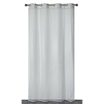 Voilage jacquard microdesign montagne 140 x 240 cm gris - CARPENTIER