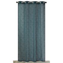 Voilage jacquard animal 140 x 240 cm bleu canard - CARPENTIER