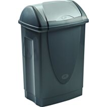 Poubelle Lift Top 50L anthracite - MONDEX