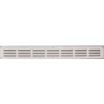 grille alu blanc 400x50mm - avec moustiquaire - AUTOGYRE