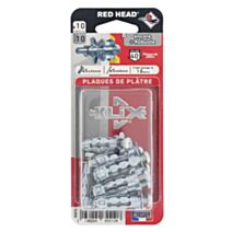 10 Chevilles Klix Métalliques Ø5x34mm + Vis TR Ø5x40mm - RED HEAD