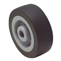 Roue multi usage caoutchouc gris non tâchant Ø50 charge supportée 35 kg