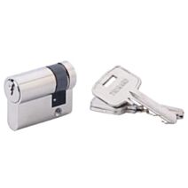 1/2 cylindre STD 30x10mm nickelé 3 clés