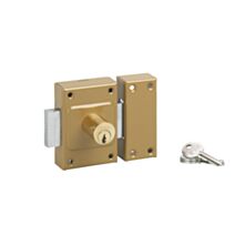 Verrou Etendard cylindre 45 38mm beige 3 clés - THIRARD