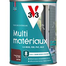Peinture multi-supports direct protect satin 1.5L rouge basque - V33