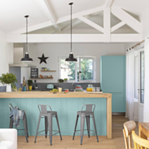 Peinture Rénovation Multisupport bleu nordique satin 2L - V33