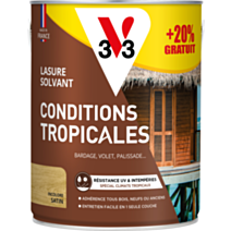 Lasure solvant conditions tropicales incolore satin 0,75L - V33