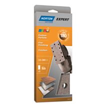 Patins pour ponçeuse vibrante pinces 93x230mm Grain 180 - NORTON