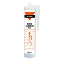 Mastic Acrylique Maçonnerie blanc 280ml x 25 - RUBSON