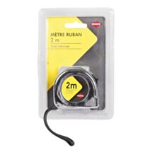 Mètre ruban boîtier métallisé 2mx16mm noir