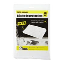 Bâche de protection peinture 4x5m blanc - COGEX