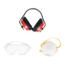 Kit de protection 3pcs blanc transparent rouge - COGEX