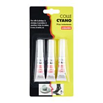 Lot de 3 colles cyano - COGEX