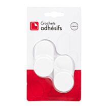 2 crochets adhésifs plastique 16,5cm blanc x2 - COGEX