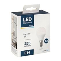 Ampoules smd G45 14cm 3w blanc froid x2 - COGEX