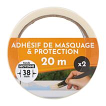 2 rubans adhésifs de masquage 20mx38mm lot de 2 - COGEX