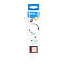Bloc 3 prises + interrupteur 1m blanc - COGEX