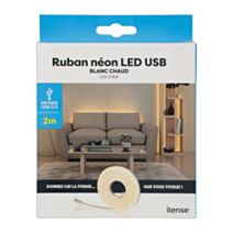 Ruban néon LED USB 2m blanc chaud - COGEX
