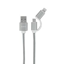 Câble 2 en 1 micro-USB/IPhone - AUTO-T