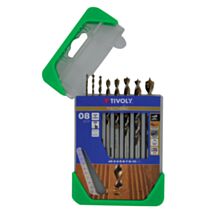 Coffret 7 forets bois Technic Ø 3-4-5-6-7-8-10 mm - TIVOLY