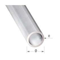Tube rond alu anodisé incolore 12 x 1 mm 1m - CQFD