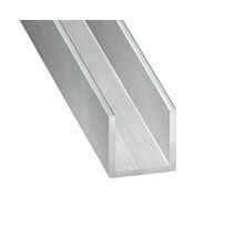U Aluminium 20x20x20x1,5mm 2m Brut - CQFD