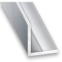 Cornière Aluminium Anodisé 30x30mm 1m Argent Brillant