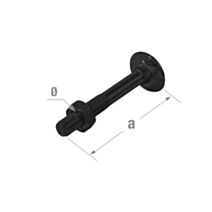 Set de 30 boulons TRCC 6 x 70 mm acier noir - CQFD