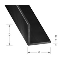 Cornière alu anodisé noir brossé 30 x 30 x 1,5 mm 2,5m - CQFD