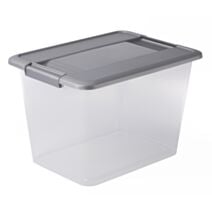 Boîte de rangement Kliker A4 18 L argent - SUNDIS