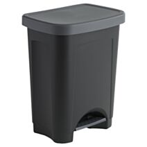 Poubelle de cuisine Step Bin 25 L noir - SUNDIS