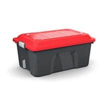 Malle de rangement Locker 40 L noir/rouge - SUNDIS