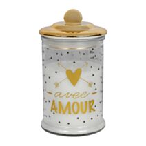 Bougie décorative doré H,15xL8cm Blanc - OSTARIA