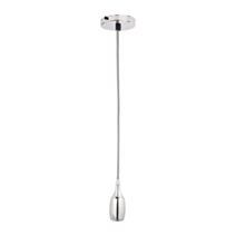 Suspension cordon électrique chic H100 cm métal argenté - OSTARIA