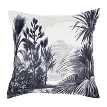 Housse de coussin carrée Hidalgos 40 x 40 cm blanc/noir - OSTARIA